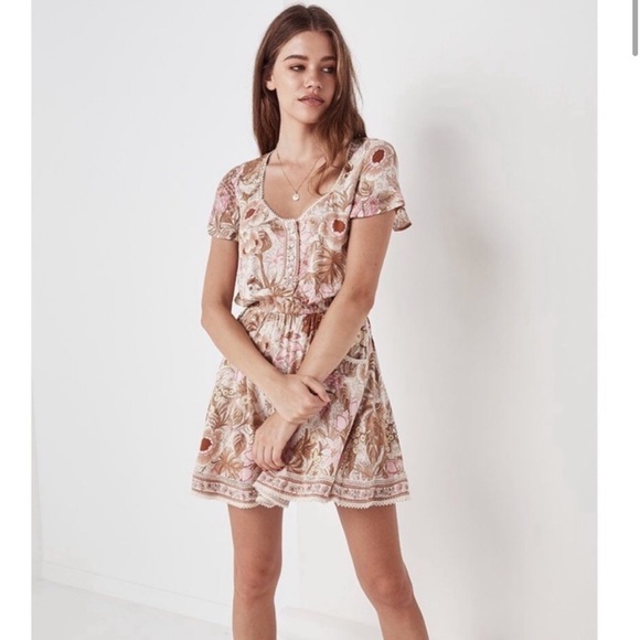 spell jungle mini dress